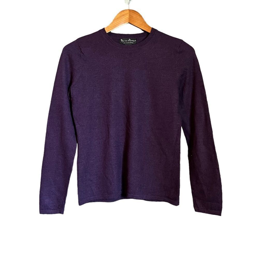 Mercer & Madison purple 100% merino wool sweater